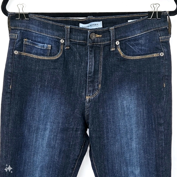 Banana Republic Premium Denim Women's Dark Rinse Flare Silah Ri Jeans sz30 - Picture 3 of 9